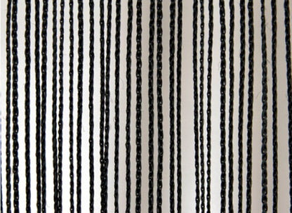 Wentex Pipes & Drapes Vorhang Fadenvorhang, 3x6m, 220g/m², schw.