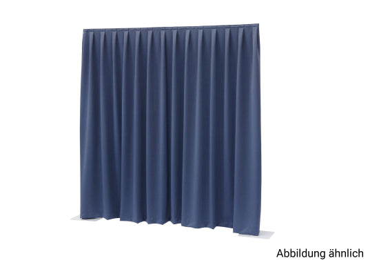 Wentex Pipes & Drapes Vorhang Molton, 3x4m, 300g/m², blau