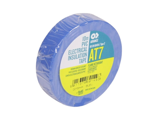 Advance Tapes AT 7 PVC-Isolierband Zumbel Tape, blau, 10m, 15mm