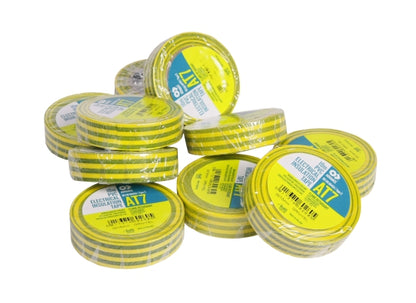 Advance Tapes AT 7 PVC-Isolierband Zumbel Tape,grün/gelb,10m,15mm