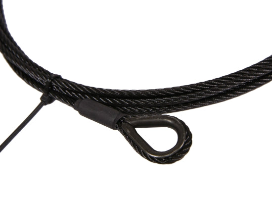 SweetPRO AN 04/4000-B 1K Anschlagseil, Ø4mm, 4m, SCHWARZ