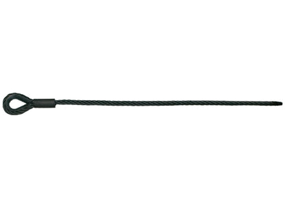 Safetex AS-05-B-1K-04.00 Anschlagseil, Ø5mm, 4m, SCHWARZ