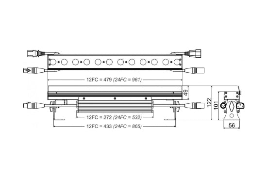 Briteq LDP-COLORSTRIP 24FC LED Bar