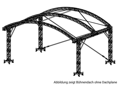 Prolyte ARC Roof 8x6m Basis Set Rundbogendach