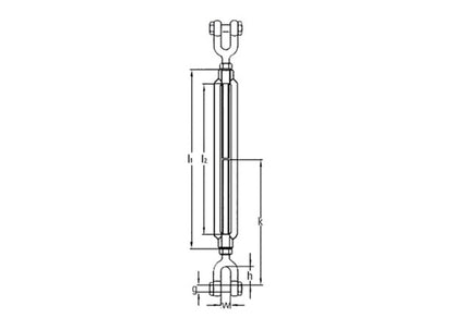Safetex SGG-US-LANG-5/8-06 Spannschloss
