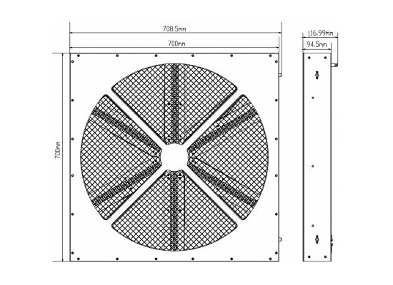 Briteq BT-LEDROTOR LED Effekt Ventilator