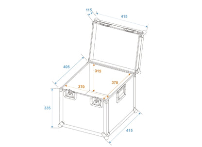 Case Universal, TRUHE, 40x40cm, schwarz