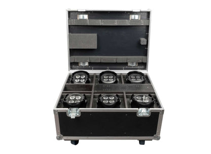 Case für 6x EventSpot 1600 Q4 schwarz, integr. Ladeeinheit