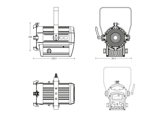 Showtec Performer 1000 LED MKII Fresnel LED Linsenscheinwerfer