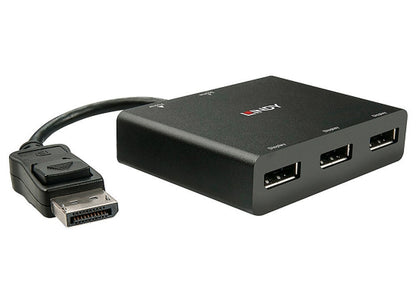 Lindy 38429 3 Port DisplayPort 1.2 Hub / Splitter