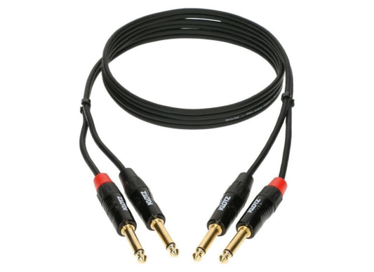 Klotz KT-JJ300 Stereokabel, 3.0m, 2x Klinke Mono / 2x Klinke Mono
