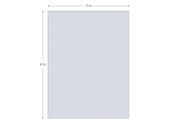 Sweetlight BV/PD-3/4-B-300 Molton, 3x4m, 300g/m², schw., Faltenw.