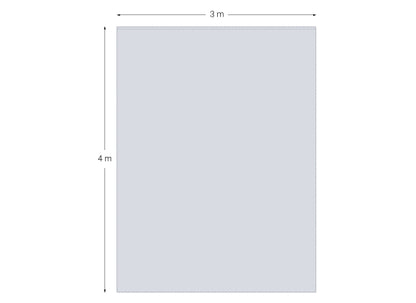 Sweetlight BV/PD-3/4-B-300 Molton, 3x4m, 300g/m², schw., Faltenw.