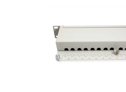 Roline 26110351 Patchpanel, 19'', 2HE, 24-Port, GRAU