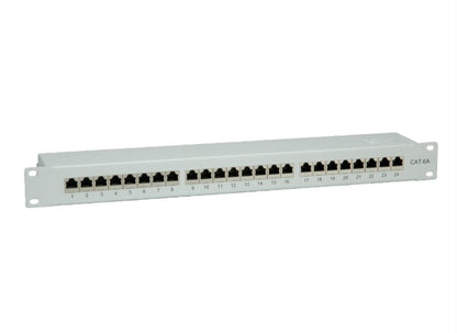 Value 26990361 Patchpanel, 19'', 2HE, 24-Port, CAT6A, GRAU