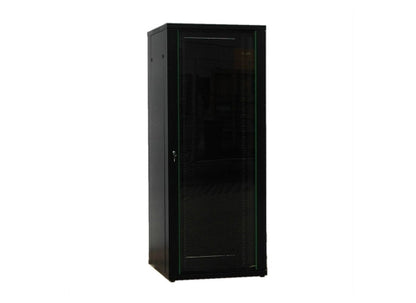 Value Serverschrank, schwarz, 42HE, Glas-/Stahltüren