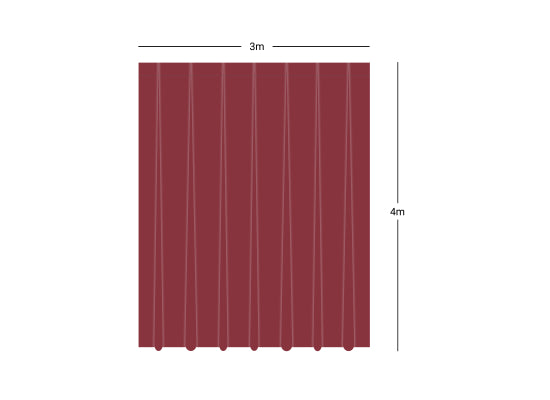 Wentex Pipes & Drapes Vorhang Dimout, rot