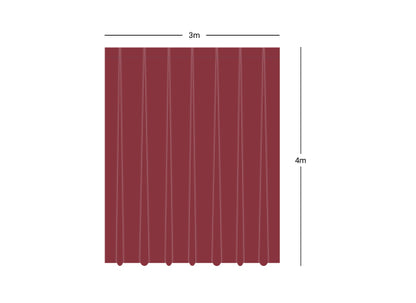 Wentex Pipes & Drapes Vorhang Dimout, rot