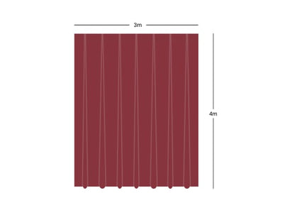 Wentex Pipes & Drapes Vorhang Dimout, rot