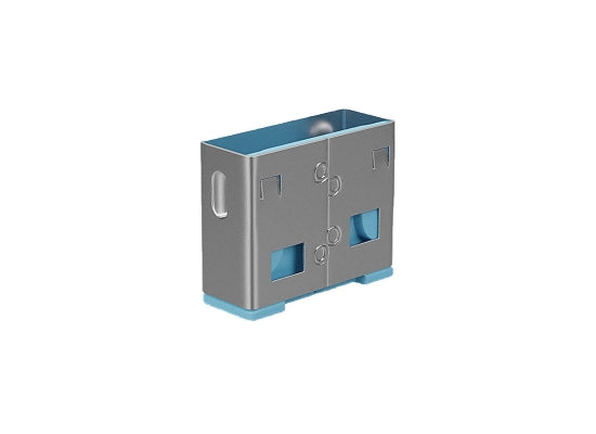 Lindy 40462 USB-A Port Schloss, BLAU, 10x Schloss