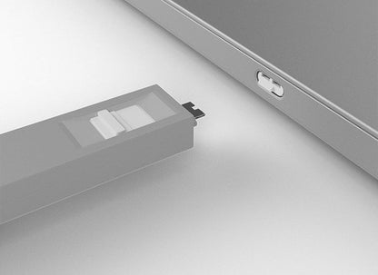 Lindy 40427 USB-C Port Schloss SET,WEISS,1x Schlüssel/4x Schloss