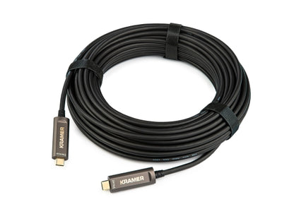 Kramer CLS-AOCU31/CC-10 USB Glasfaser Kabel, schwarz, 3m