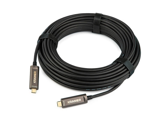 Kramer CLS-AOCU31/CC-15 USB Glasfaser Kabel, schwarz, 4.6m