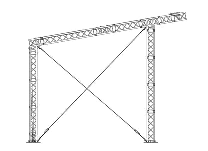 Prolyte Mini Flat Roof 6x4m Basis Set Pultdach