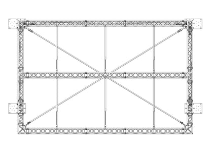 Prolyte Mini Flat Roof 6x4m Basis Set Pultdach