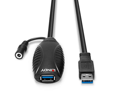 Lindy 43156 USB 3.0 Aktiv Verlängerungskabel, 10m