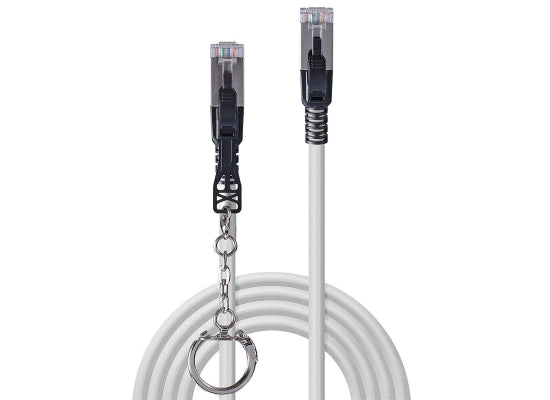 Lindy 47608 Cat Sicherheitsnetzwerkkabel, S/FTP, grau, 15m