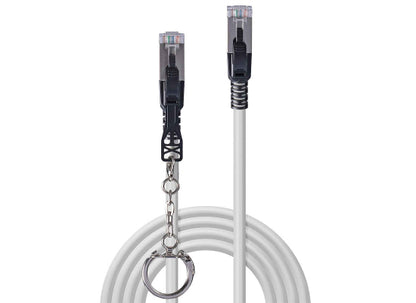 Lindy 47608 Cat Sicherheitsnetzwerkkabel, S/FTP, grau, 15m