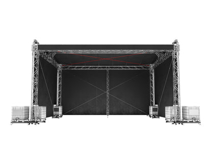 Global Truss Double Pitch Roof 10x8m Drahtseil Dach