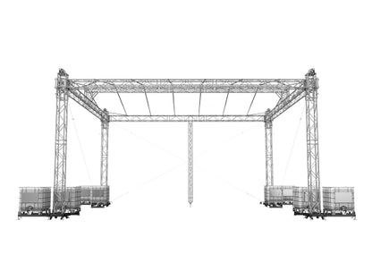 Global Truss Double Pitch Roof 10x8m Giebeldach