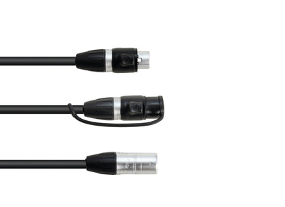 Eurolite DMX IP XLR Adapterkabel, schwarz