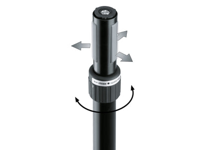 K&M 21368 Distanzrohr, RING LOCK, stahl, schwarz