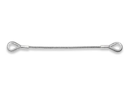 Safetex Anschlagseil, Ø12mm, 3m, SILBER, DGUV 750kg