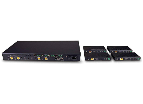 Lindy 38345 Cat.6 HDBaseT Matrix Extender SET, 150m