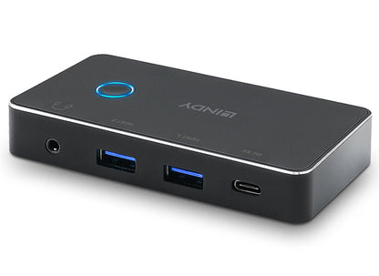 Lindy 43387 Peripheriegeräte Switch 2:4, USB 3.2