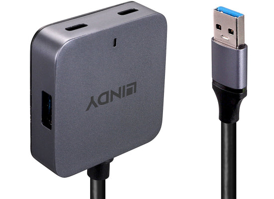 Lindy 43388 USB 3.0 Hub, 4 Port, 5m
