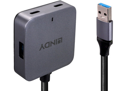 Lindy 43388 USB 3.0 Hub, 4 Port, 5m