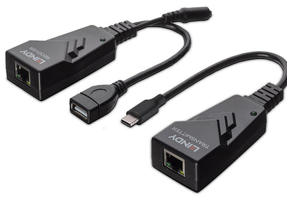 Lindy 43390 USB-C 2.0 Cat.6 Extender Verlängerung 100m