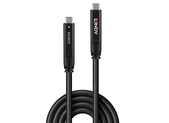 Lindy 43393 Hybrid Video USB-C 3.2 Kabel, 8m