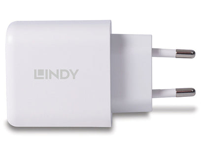 Lindy 73428 USB-C Ladegerät, Schnellladung, weiß, 65W