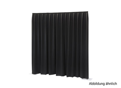 Wentex Pipes & Drapes Vorhang Molton, 3x1.2m, 300g/m², schw.