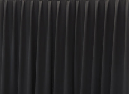 Wentex Pipes & Drapes Vorhang Satin, 3x2.5m,165g/m², schwarz