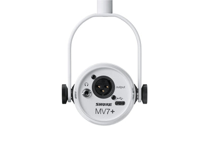 Shure MOTIV MV7+ Podcast-Mikrofon, weiß