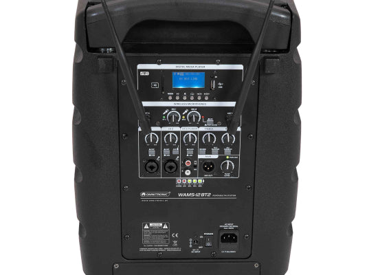 Omnitronic WAMS-12BT2 Akku Lautsprecher, 12'', 80W RMS