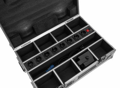 Case für 8x Eurolite Akku Mini IP UP-4 QCL MK2 Spot
