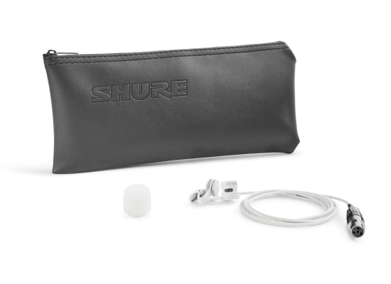 Shure WL184M Lavalier Clipmikrofon, weiß, TA4F Stecker